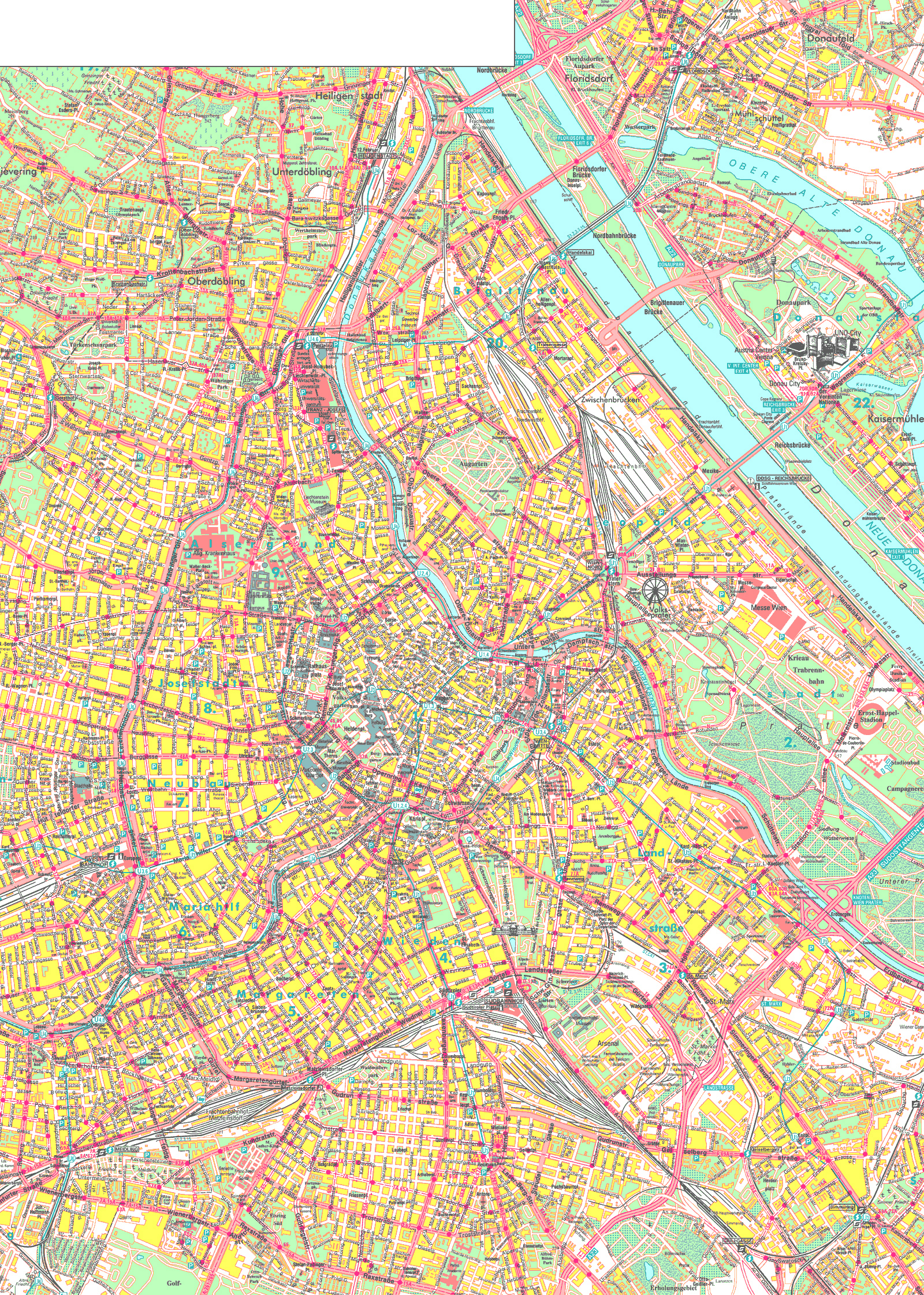 Maps of Vienna | Detailed map of Vienna in English | Maps of Vienna