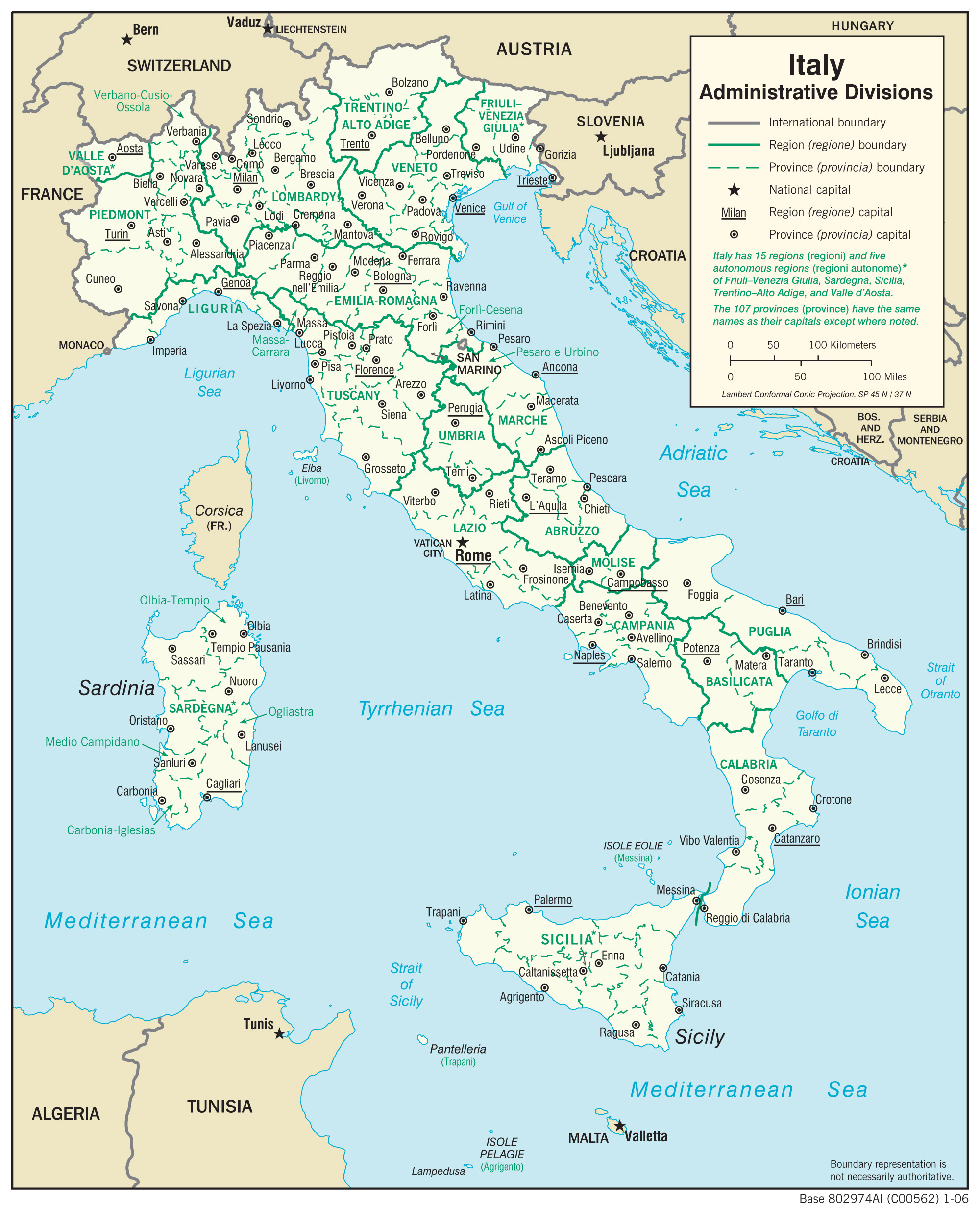 Maps of Italy | Detailed map of Italy in English | Tourist map of Italy