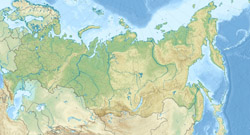 Relief map of Russia.