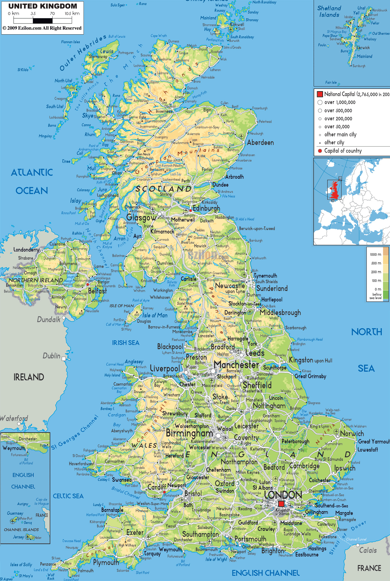 Maps Of The United Kingdom Detailed Map Of Great Britain In English Tourist Map Of Great