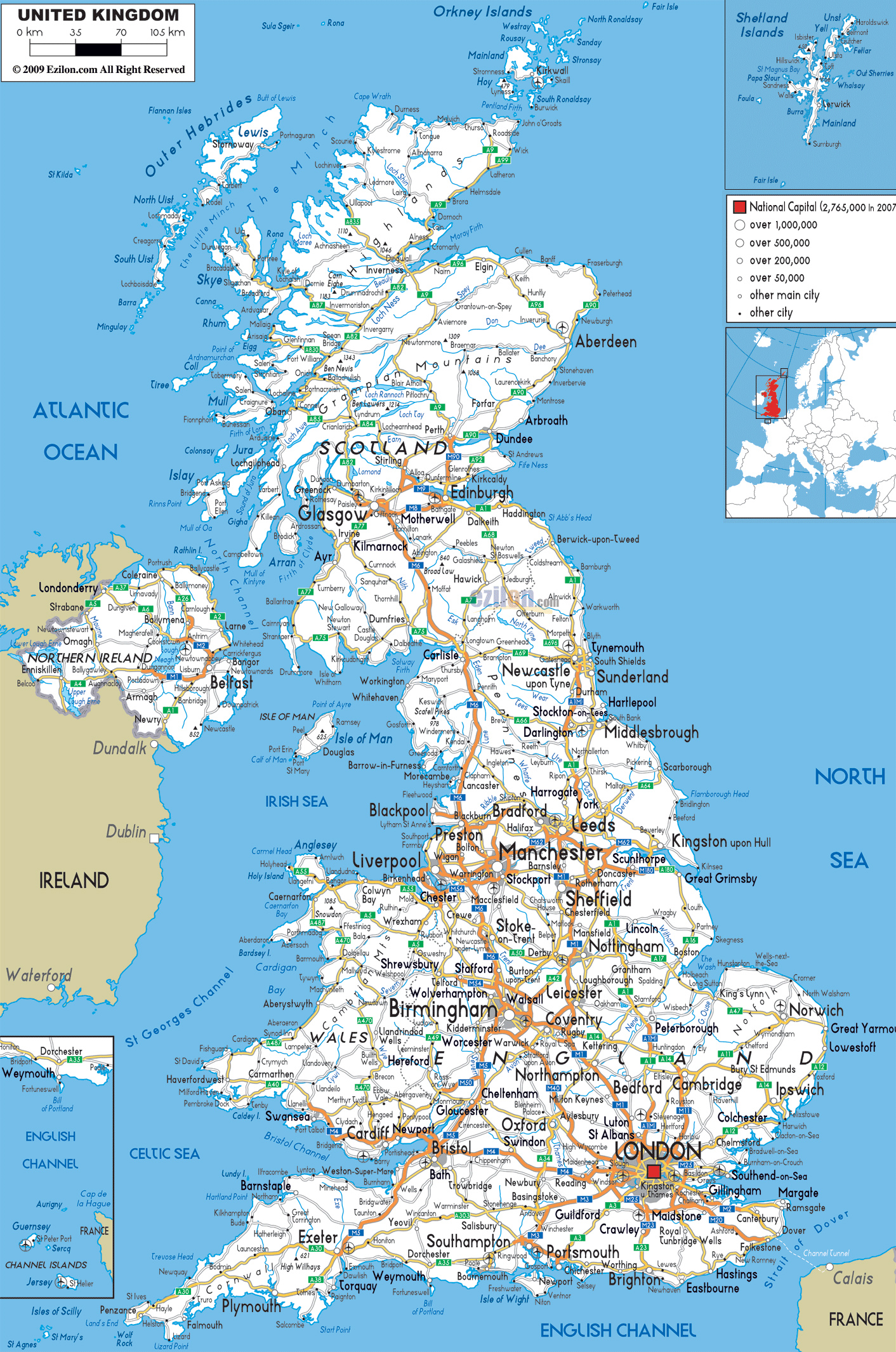 Uk Detailed Map ELAMP