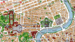 Vatican city area map.