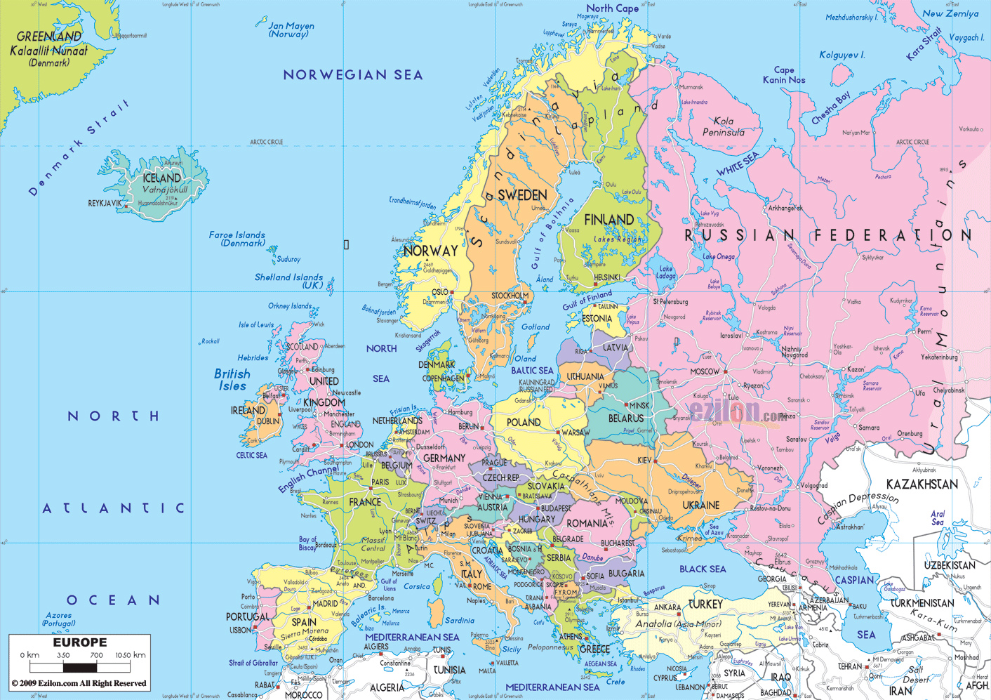 map of europe with cities and countries Maps Of Europe Map Of Europe In English Political map of europe with cities and countries